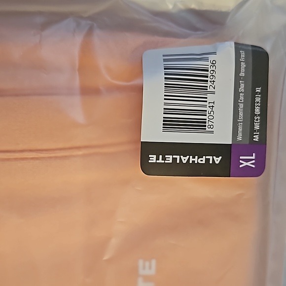 NWT Alphalete Core Essentials Shorts. XL. Orange Frost - Picture 2 of 4